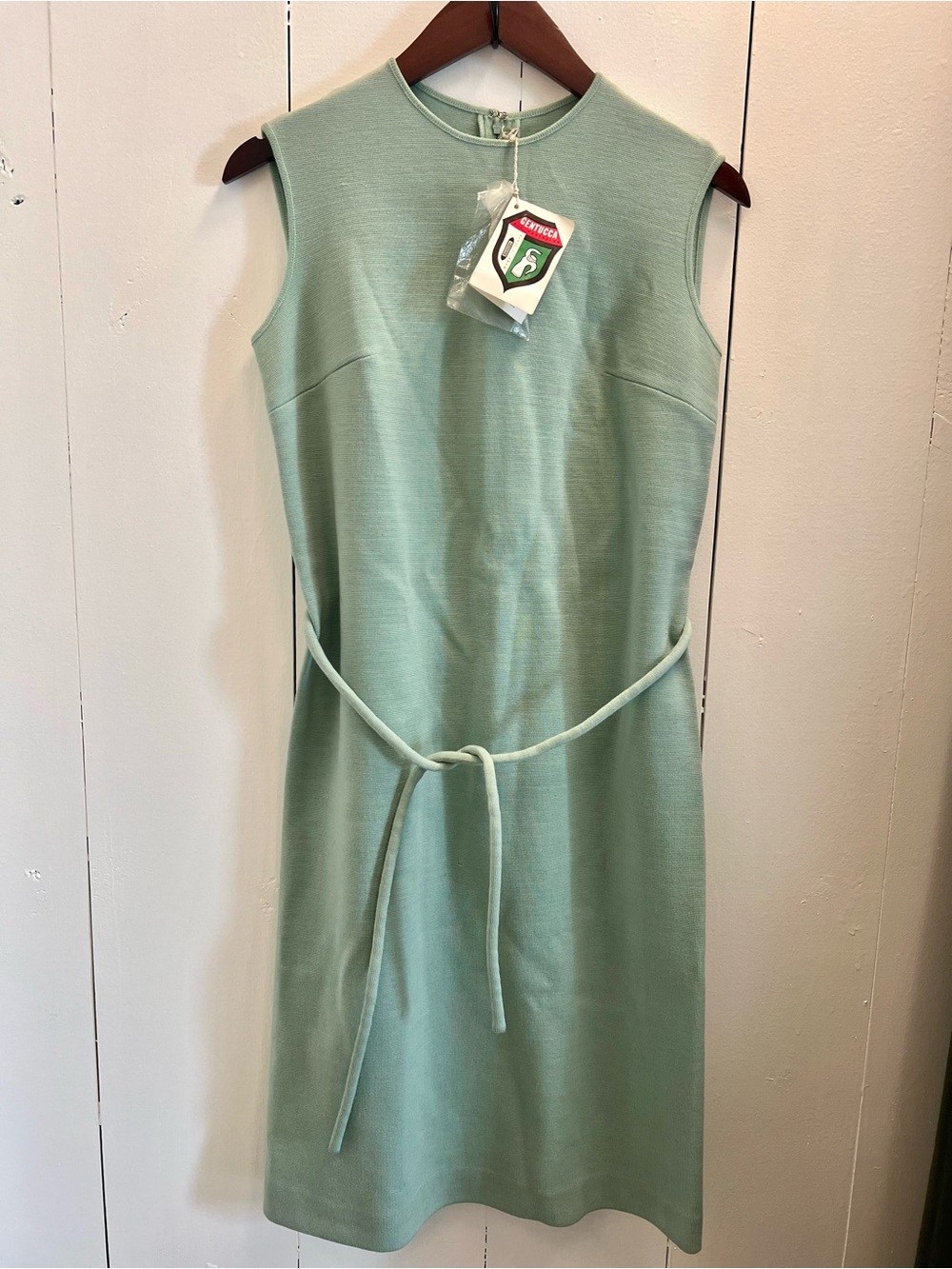 Vintage GENTUCCA Gia Portofino 100% wool Deadstock dress / tags attached Sz 10
